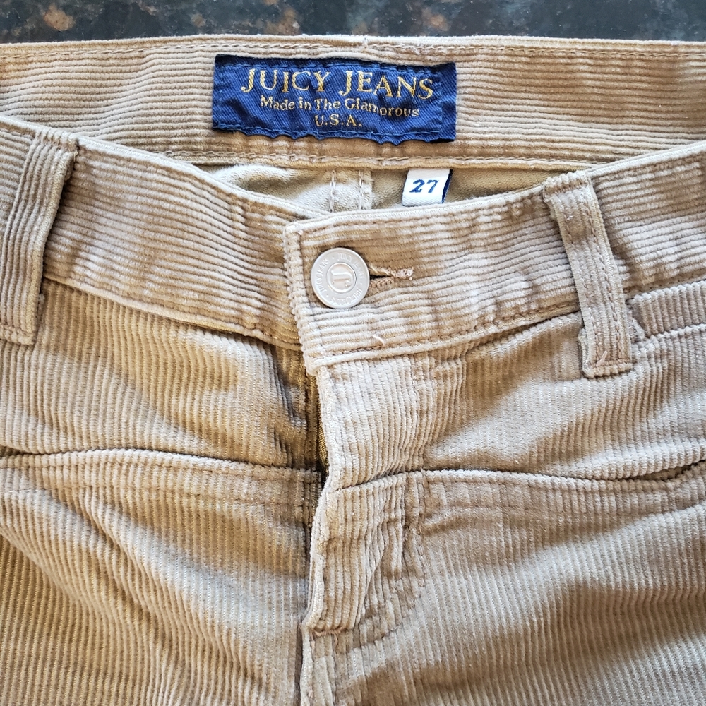 Juicy Couture beige Corduroy pants 27